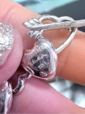 Tiffany & Co. Silver Heart and Arrow Toggle Bracelet